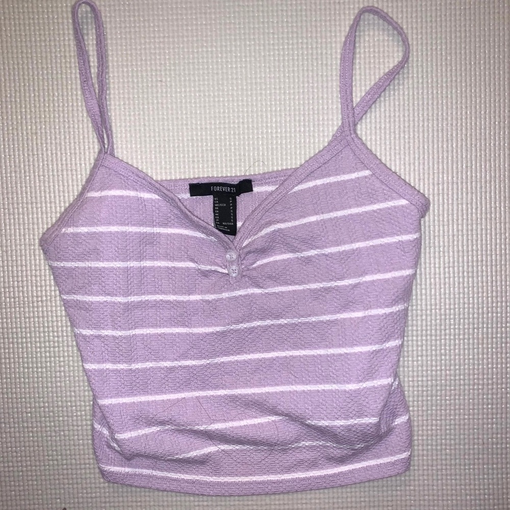 Purple Forever 21 crop top